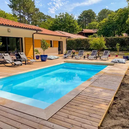 Magnifique Villa Avec Piscine Biscarrosse Esterno foto
