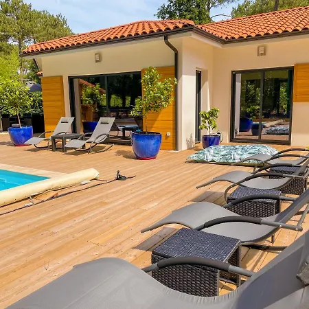 Magnifique Villa Avec Piscine Biscarrosse Esterno foto